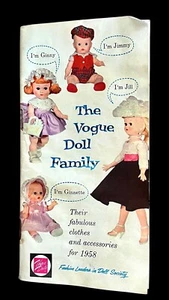 DE COLECCIÓN ~ 1958 FAMILIA DE MUÑECAS VOGUE ~ Folleto de catálogo ~ Ropa/Zapatos/Accesorios - Imagen 1 de 6