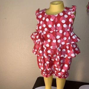 le top 6-9 months girl summer outfit 1-piece - Picture 1 of 1