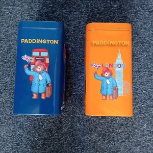 2x Infinity Brands Paddington Bear Collectible Cookies Gift Tins -Good Condition - Picture 1 of 2