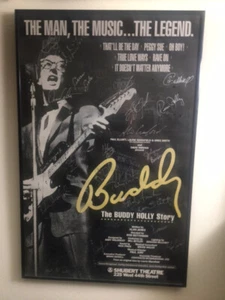 BUDDY - THE BUDDY HOLLY STORY THEATER POSTER - HANDSIGNIERT VON CAST - Bild 1 von 5