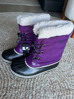 Botas impermeables de nailon SOREL Yoot PAC para niños - Iris salvaje - Talla 7 niño grande, M Foto 1 de 4