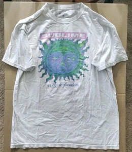Sublime 40 oz To Freedom White Tshirt size Large Moderate Yellowing - Bild 1 von 5