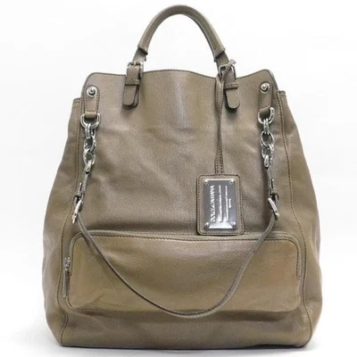 DOLCE&GABBANA Shoulder Hand Bag Brown Leather Small Purse Vintage Authentic - image 1 of 4