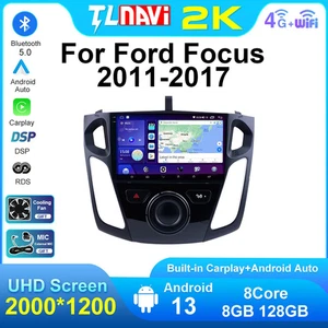 For Ford Focus 2011-2017 Android 13 CarPlay 9.7" Radio Stereo Car GPS Navi 4+32G - Picture 1 of 48