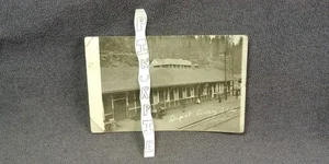 1913 Avery Idaho deposito treno carro ferroviario vera foto cartolina RPPC antica E8 - Foto 1 di 6