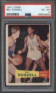 1957 Topps #77 Bill Russell RC Rookie PSA 4 - Picture 1 of 2