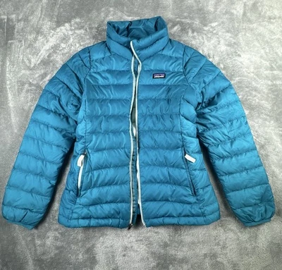 Patagonia Puffer Jacket Girls L Blue Insulated Outdoor Hiking - Image 1 of 4