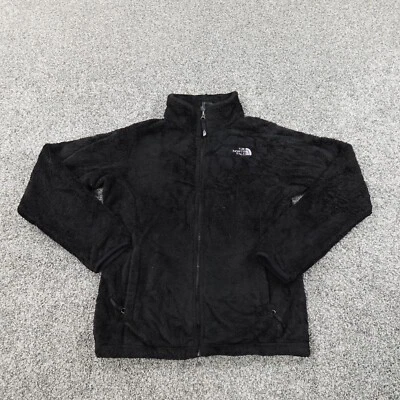 Chaqueta North Face Niñas XL Negro Polar Pila Difusa Cremallera Suéter Exterior Juventud Niño Foto 1 de 4