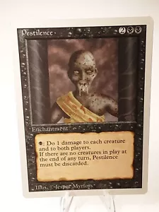 MTG - 3rd Edition - Revised - Pestilence - Common - LP+ NM - Picture 1 of 2