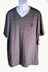 BEVERLY HILLS POLO CLUB Short Sleeve Pull Over Shirt Gray 2XL NWT - Picture 1 of 8