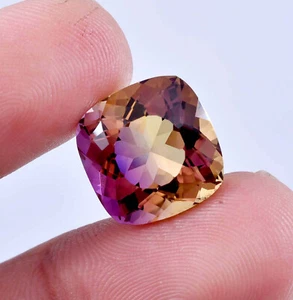 AAA+ Flawless Bi-Color Ametrine Loose Gemstone GIT Certified All Size Available - Picture 1 of 6