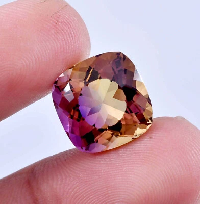 AAA+ Flawless Bi-Color Ametrine Loose Gemstone GIT Certified All Size Available - Image 1 of 4