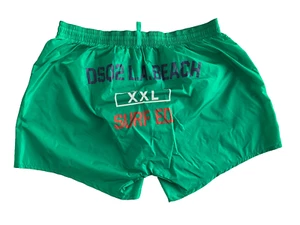 DSQUARED2 GREEN L.A. BEACH XXL SURF ED. SWIM TRUNKS BEACH SHORTS XL 52 ITALY - Picture 1 of 12