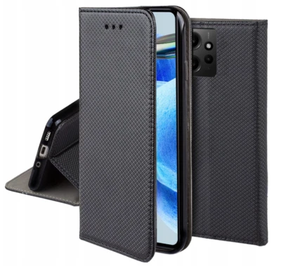CUSTODIA COVER LIBRO per XIAOMI - LIBRETTO SMARTPHONE SMART MAGNET CASE NERO