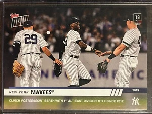 2019 Topps Now #869 Gio Urshela Didi Gregorius Luke Voit New York Yankees - Picture 1 of 2