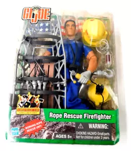 2003 HASBRO GI JOE ROPE RESCUE FIREFIGHTER RESCUE TEAM, NICE - Picture 1 of 6