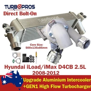 Actualización Billet Turbo + Intercooler 85 mm para Hyundai iLoad/iMax D4CB 2,5 L 2008-2012 - Imagen 1 de 10