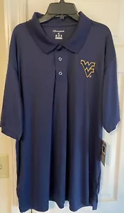 West Virginia University Mountaineers Men’s Champion Polo Shirt Size - XL Navy - Picture 1 of 5