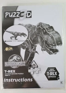 Jurassic World PUZZ3D T-REX Beginner Foam Backed 83 Pcs Puzzle 22 in Long NEW - Picture 1 of 11