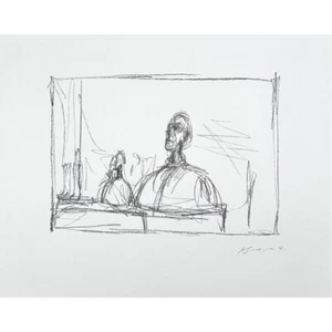 Alberto Giacometti - Bust Sketch Lithograph on Heavy Art Paper - Picture 1 of 3