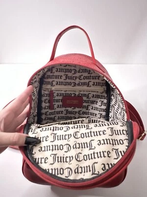 Mochila de cuero roja JUICY Couture Foto 1 de 4