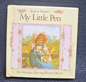 My Little Pets Ernest Nister's 1991 Vintage Miniature Pull Tab Book (T99) - Picture 1 of 10