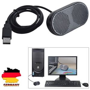 Mini USB Lautsprecher Speaker Boxen Lautsprecher Stereo Für PC Laptop Notebook 
