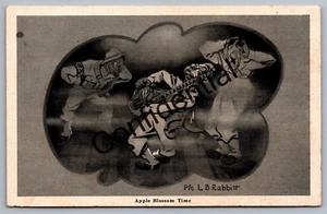 WWII Military Comic Apple Blossom Time Tear Gas Masks PFC L B Rabbitt L203 - Picture 1 of 2