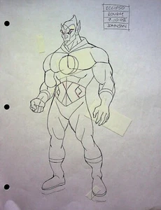 Superman Batman Public Enemies JEFF JOHNSON ART Production Hand Drawn Model - Picture 1 of 3