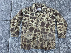 Vintage Cabela's Hunting Frogskin Duck Camo Rain Coat Jacket Fits XL - Picture 1 of 6