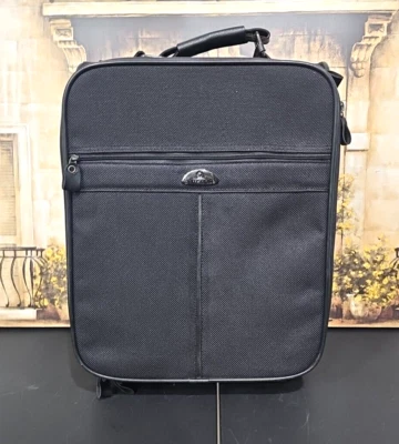 Samsonite Back Wheels Suitcase Carry On Travel Luggage Black  - Image 1 of 4
