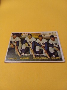 1957 Topps ''Dodgers Sluggers'' #400