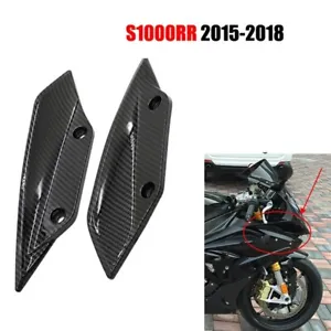 For BMW S1000RR 2015-2018 Front Aerodynamic Winglets Fairing Wing Cover Panel - Picture 1 of 6