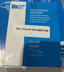 BEA Industrial Heftklammern 20000 Stück 3/8" Krone x 5/32" L 71/04 Polsterklammern - Bild 1 von 3