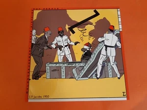 JACOBS SERIGRAPHIE CARTE DE VOEUX BLAKE ET MORTIMER 1994 VARIANTE COULEUR NEUF - Imagen 1 de 1
