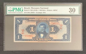 NQC Brazil Thesouro Nacional $1 mil riso nd (1919) scelta # 6 - Foto 1 di 2