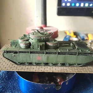 New Hand Made 1/72 Soviet T35 Tank Painted Finished Model - Picture 1 of 4