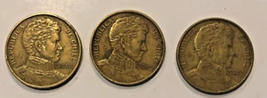 1978/79 Republica De Chile 1 Peso Coin  3 Coins - Picture 1 of 2