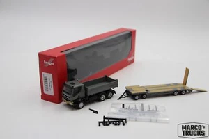 Herpa Iveco Trakker 6x6 Kipper TU4-Anhänger grau/gelb 317184 1:87 /HN2890 - Bild 1 von 1