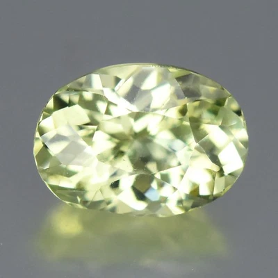💎 Granate grosular verde brillante acuñado natural ovalado de 0,87 quilates IF - gema de Madagascar Foto 1 de 4