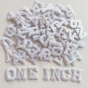 1 Zoll Aufbügeln Buchstaben Patches 78 Stück, A-Z bestickt Alphabet Patches für Cl - Bild 1 von 5