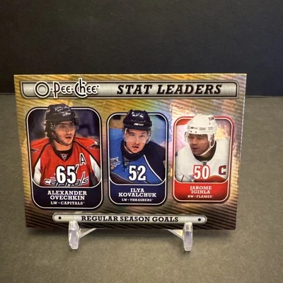 2008-09 O-Pee-Chee TOP 20 STAT LEADERS #SL2 Ovechkin / Kovalchuk / Iginla EX/NM - Image 1 of 2