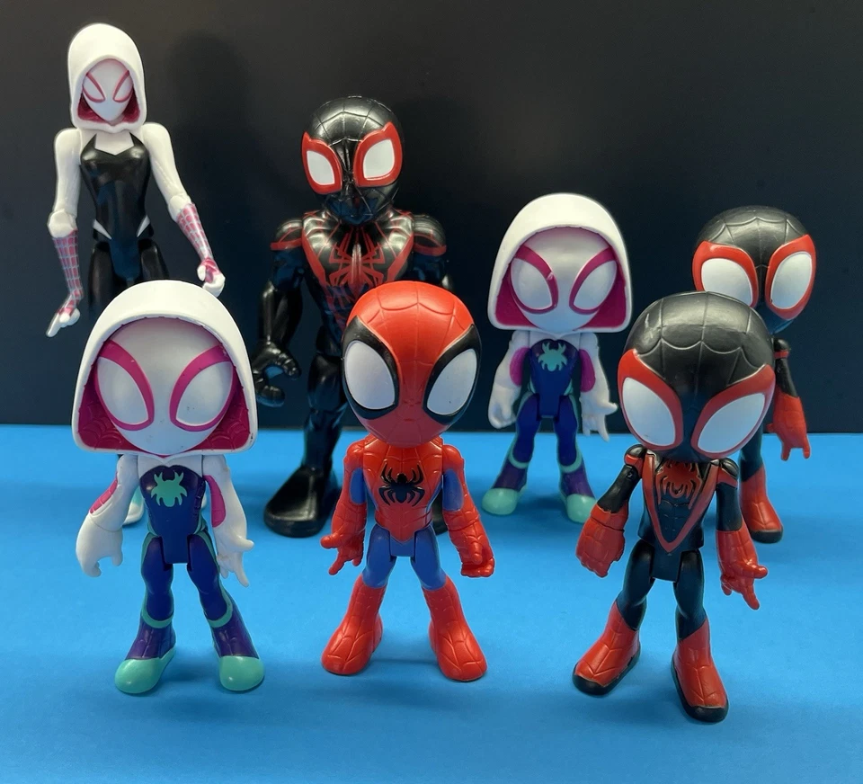 Marvel Spidey And His Amazing Friends Figure Collection Lot of 7 Hasbro 4" 💖✨💙 - Image 1 of 4