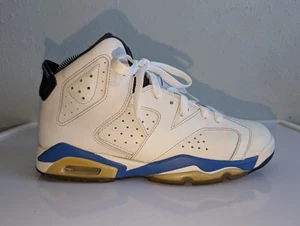 Nike Air Jordan 6 Retro GS Talla 7Y Deporte Azul Blanco Negro 384665-107 Juvenil - Imagen 1 de 14