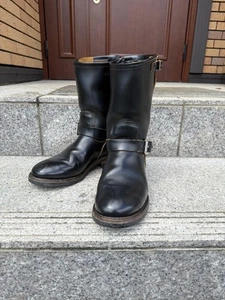 Red Wing Herren US9 D Engineer Stiefel 2966 Schwarz Klondike Leder keine Stah... - Bild 1 von 24