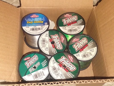 Mix Lot 6 Berkley Trilene Big Game Vanish Easy Casting Fishing Line - Image 1 of 2