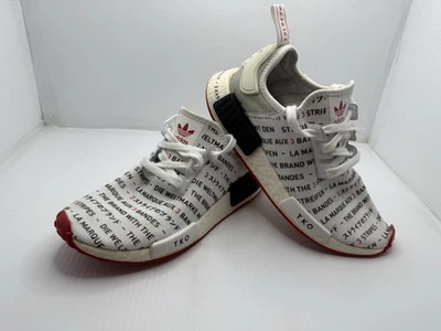 ADIDAS EH3201 SHOES SIZE 8 MENS RUNNING NMD TOYKO R1 WHITE RED BLACK MESH - Image 1 of 4
