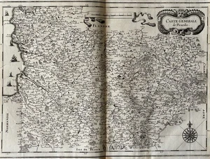 Carte de Picardie Merian Kupferstich Altkarte Topographiae Frankreich - 1655-61 - Picture 1 of 11