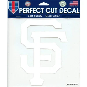 San Francisco Giants Hat Logo Die Cut Decal 8 x 8 (White) - Picture 1 of 1