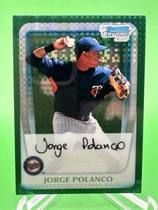 JORGE POLANCO 2011 BOWMAN CROMO VERDE X-FRACTOR ROOKIE #BCP159 - QUASI NUOVO+ - Foto 1 di 3